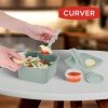 Pojemnik na żywność Smart  Eco Line LUNCH KIT 1,1L kwadratowy zielony